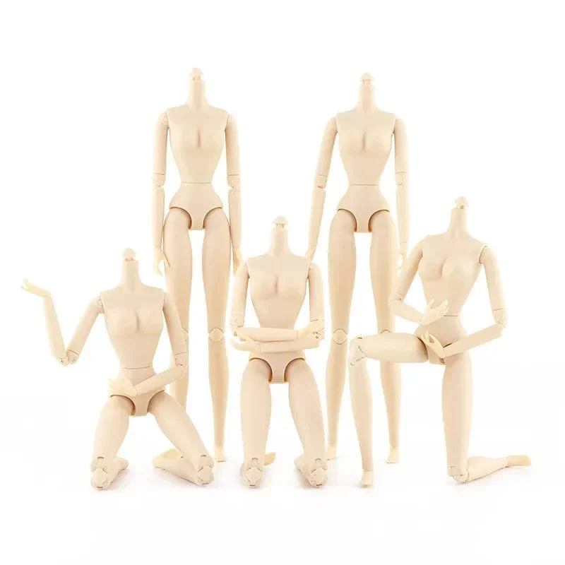 28 cm hoher Gelenkkörper für 30 cm große Puppen, 28 Gelenke, beweglicher weiblicher Körper, Mädchen-Spielzeug für Kinder