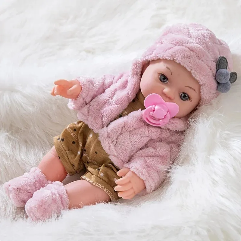 12in/30cm Puppe Baby Simulation Soft Appease Be Education Lebensechte Puppe Zubehör Geburtstag Weihnachten Kinder Kindertagsgeschenk