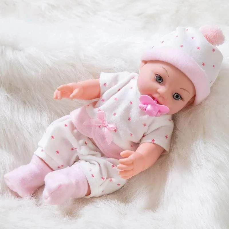 12in/30cm Puppe Baby Simulation Soft Appease Be Education Lebensechte Puppe Zubehör Geburtstag Weihnachten Kinder Kindertagsgeschenk