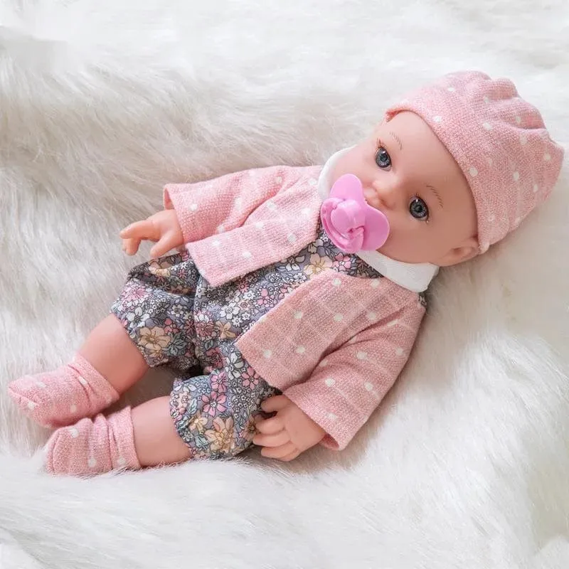 12in/30cm Puppe Baby Simulation Soft Appease Be Education Lebensechte Puppe Zubehör Geburtstag Weihnachten Kinder Kindertagsgeschenk