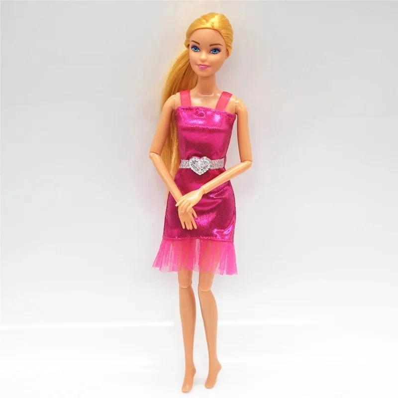 Neue 30 cm 11 Gelenke Bewegliche Puppe mit Kleidung 1/6 Puppe mit Rock Mädchen Spielen Haus Diy Dress Up Spielzeug Geschenke