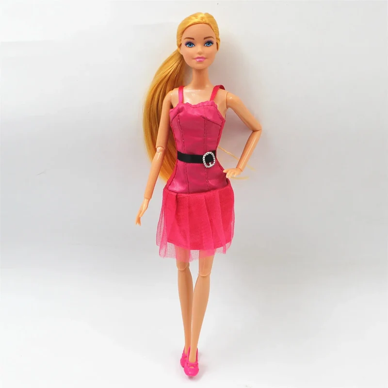 Neue 30 cm 11 Gelenke Bewegliche Puppe mit Kleidung 1/6 Puppe mit Rock Mädchen Spielen Haus Diy Dress Up Spielzeug Geschenke