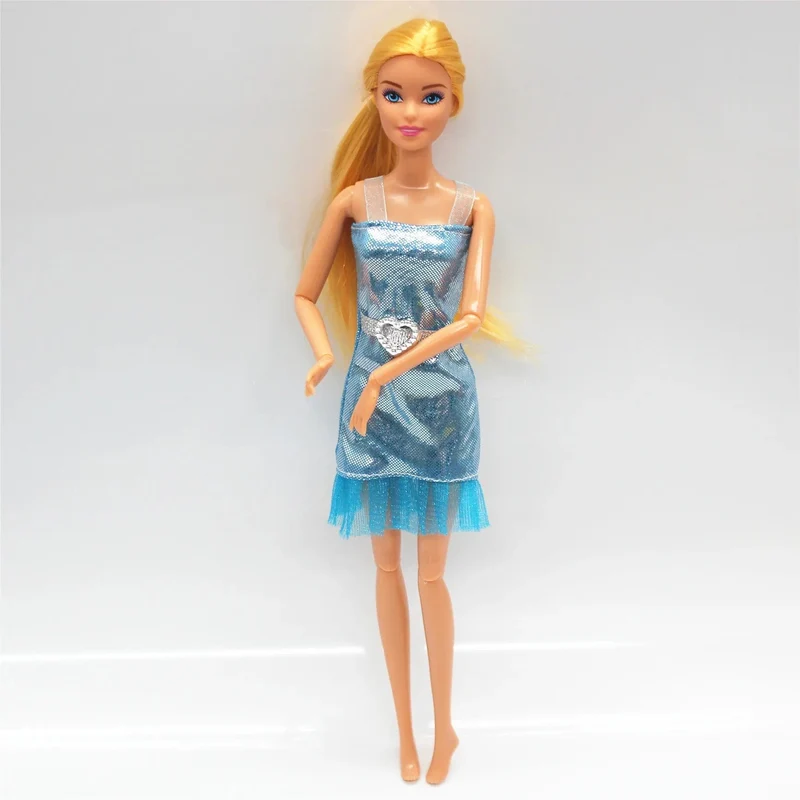 Neue 30 cm 11 Gelenke Bewegliche Puppe mit Kleidung 1/6 Puppe mit Rock Mädchen Spielen Haus Diy Dress Up Spielzeug Geschenke