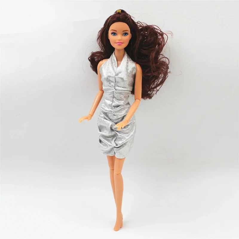 Neue 30 cm 11 Gelenke Bewegliche Puppe mit Kleidung 1/6 Puppe mit Rock Mädchen Spielen Haus Diy Dress Up Spielzeug Geschenke
