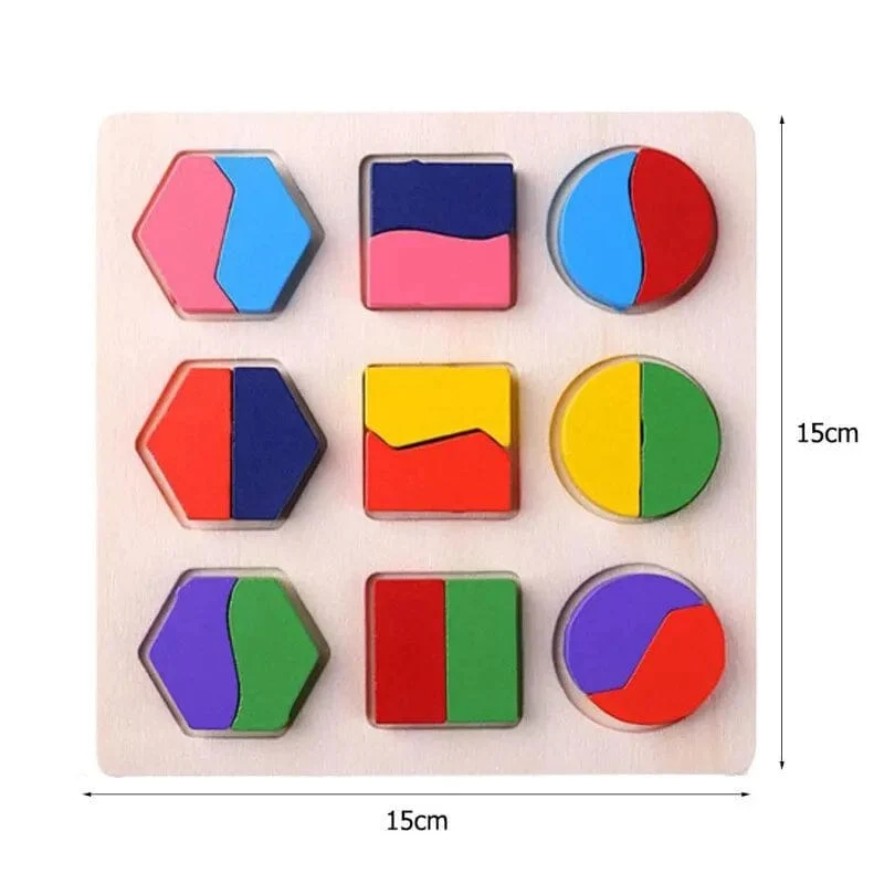 Cartoon Holz Kleine Perlen Kinder Frühe Bildung Baby Puzzle 0-1-3 Jahre Alt Holz Perlen Baustein spielzeug