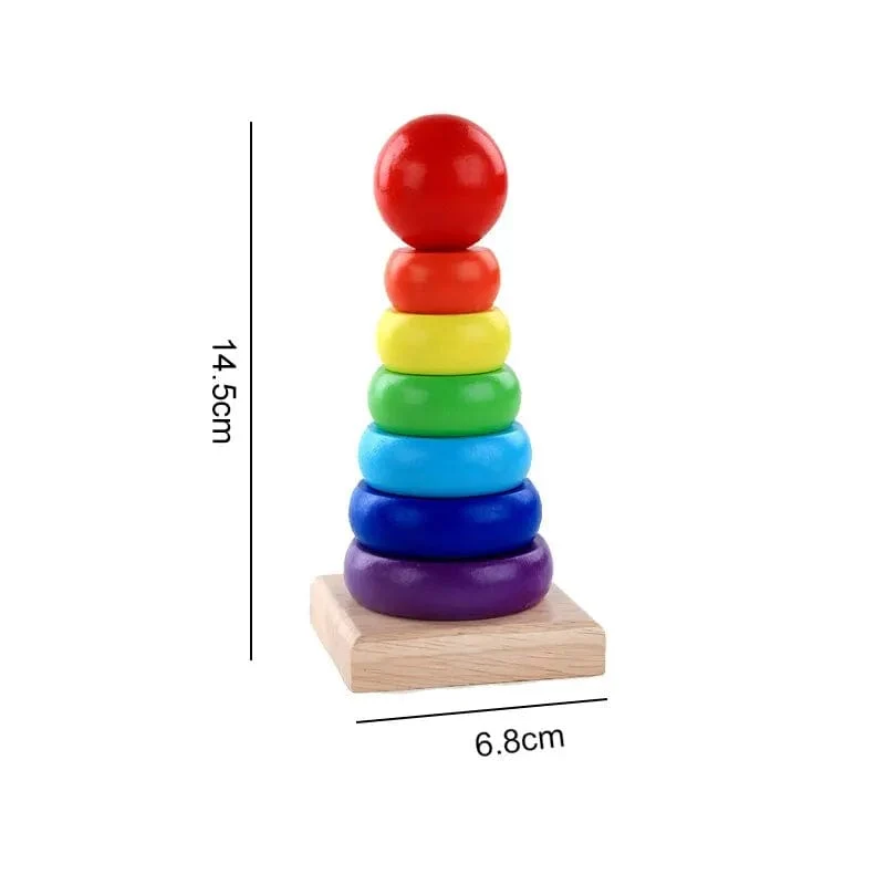 Cartoon Holz Kleine Perlen Kinder Frühe Bildung Baby Puzzle 0-1-3 Jahre Alt Holz Perlen Baustein spielzeug