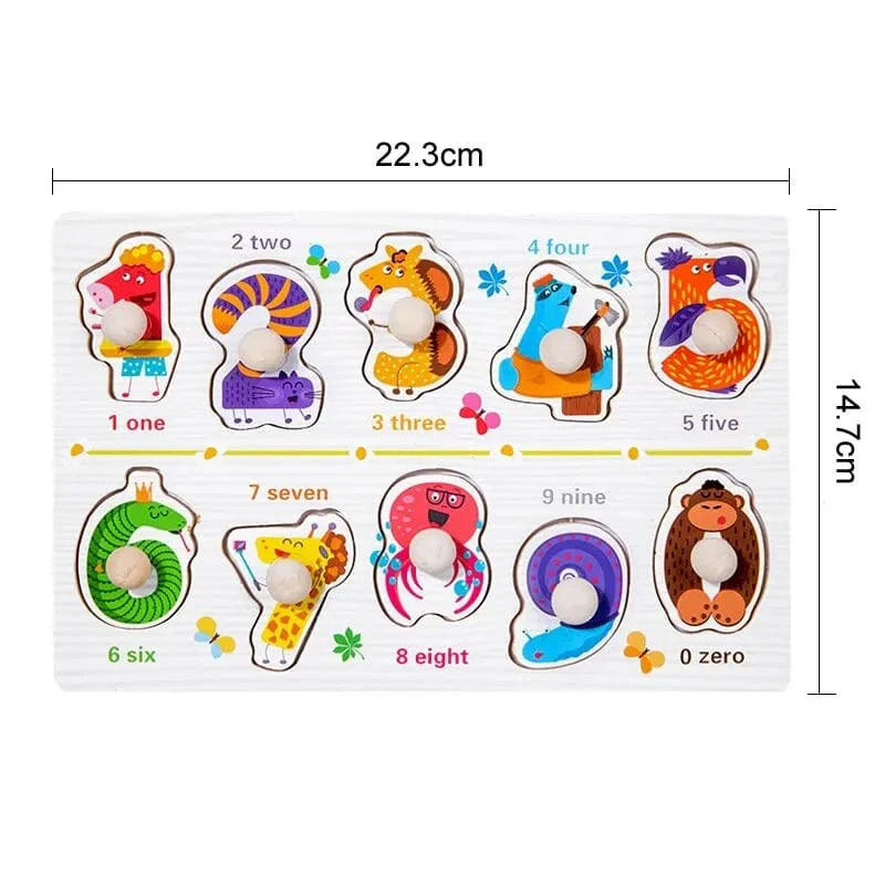 Cartoon Holz Kleine Perlen Kinder Frühe Bildung Baby Puzzle 0-1-3 Jahre Alt Holz Perlen Baustein spielzeug