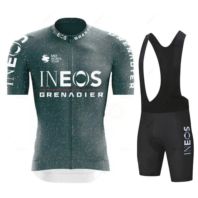 INEOS Mann Radfahren Jersey Set 2023 Sommer Radfahren Kleidung MTB Uniform Reiten Bib Shorts Bike Kleidung Maillot Ciclismo Hombre