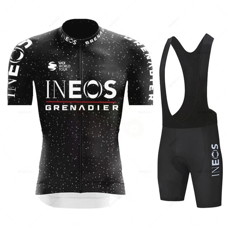 INEOS Mann Radfahren Jersey Set 2023 Sommer Radfahren Kleidung MTB Uniform Reiten Bib Shorts Bike Kleidung Maillot Ciclismo Hombre