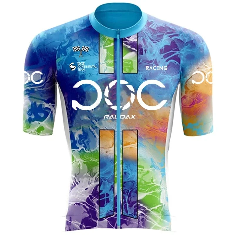 RAUDAX POC Neue herren Fahrrad Set Rennrad Atmungsaktive Fahrrad Anzug Bib Shorts Fahrrad Set Sommer Radfahren Team Training Anzug
