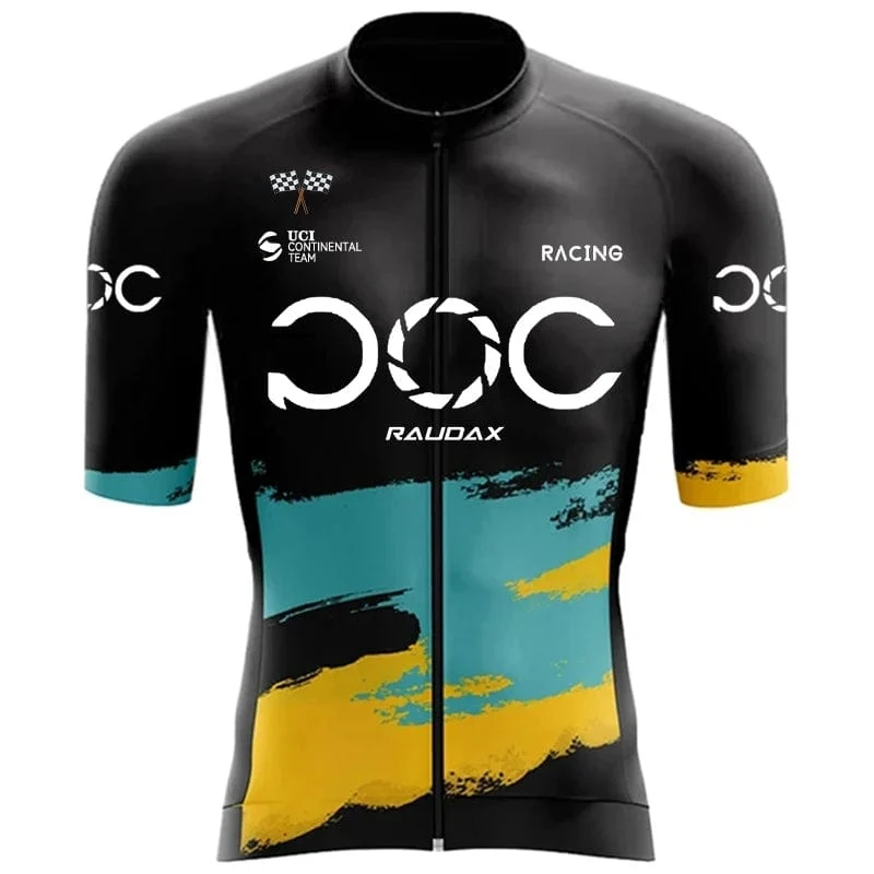 RAUDAX POC Neue herren Fahrrad Set Rennrad Atmungsaktive Fahrrad Anzug Bib Shorts Fahrrad Set Sommer Radfahren Team Training Anzug