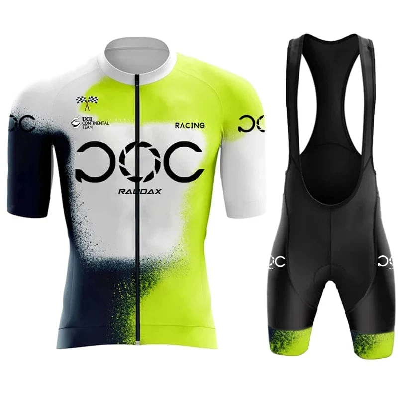 RAUDAX POC Neue herren Fahrrad Set Rennrad Atmungsaktive Fahrrad Anzug Bib Shorts Fahrrad Set Sommer Radfahren Team Training Anzug