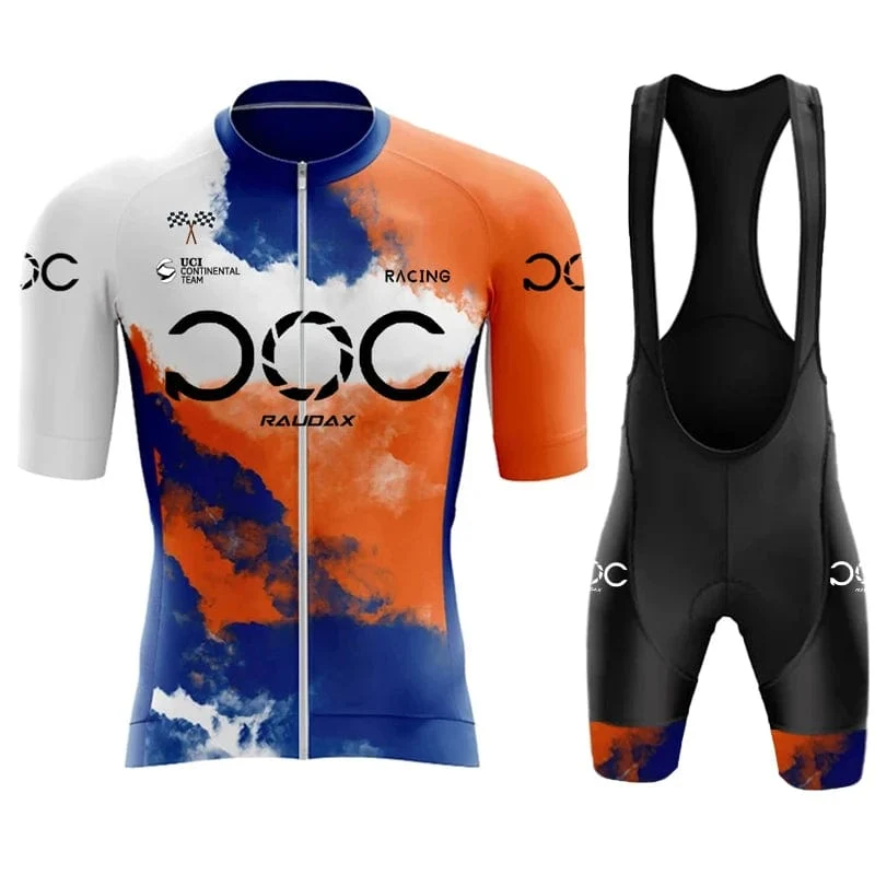 RAUDAX POC Neue herren Fahrrad Set Rennrad Atmungsaktive Fahrrad Anzug Bib Shorts Fahrrad Set Sommer Radfahren Team Training Anzug
