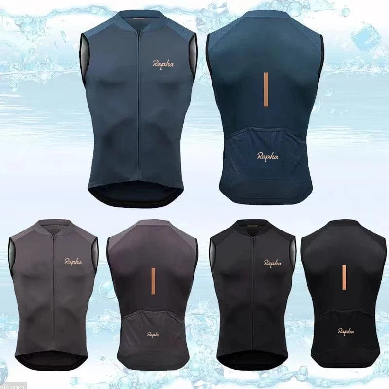 Herren Fahrradweste ärmellos Winddicht Fahrradbekleidung Sport Bike Gilet Fahrrad Jersey Windjacke MTB Ciclismo