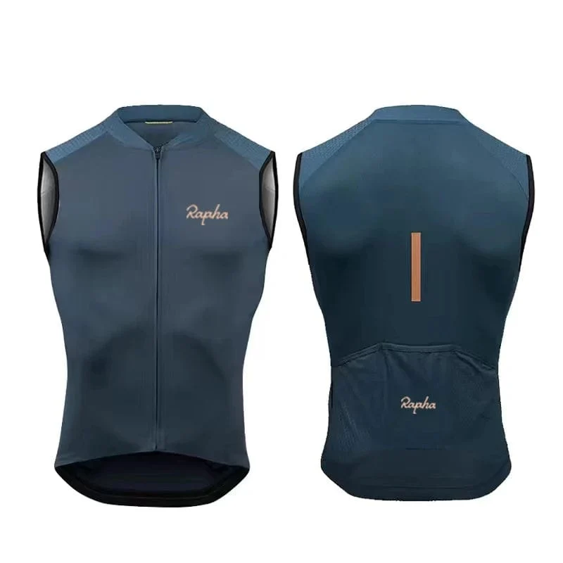 Herren Fahrradweste ärmellos Winddicht Fahrradbekleidung Sport Bike Gilet Fahrrad Jersey Windjacke MTB Ciclismo