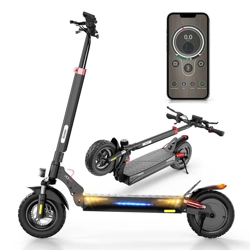 Intelligenter Elektroroller iScooter i9S IX3 800W Motor 48V 10AH Aluminiumbatterie 10-Zoll-Reifen E-Scooter Telefon APP Elektroroller