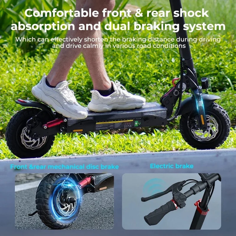 Intelligenter Elektroroller iScooter i9S IX3 800W Motor 48V 10AH Aluminiumbatterie 10-Zoll-Reifen E-Scooter Telefon APP Elektroroller