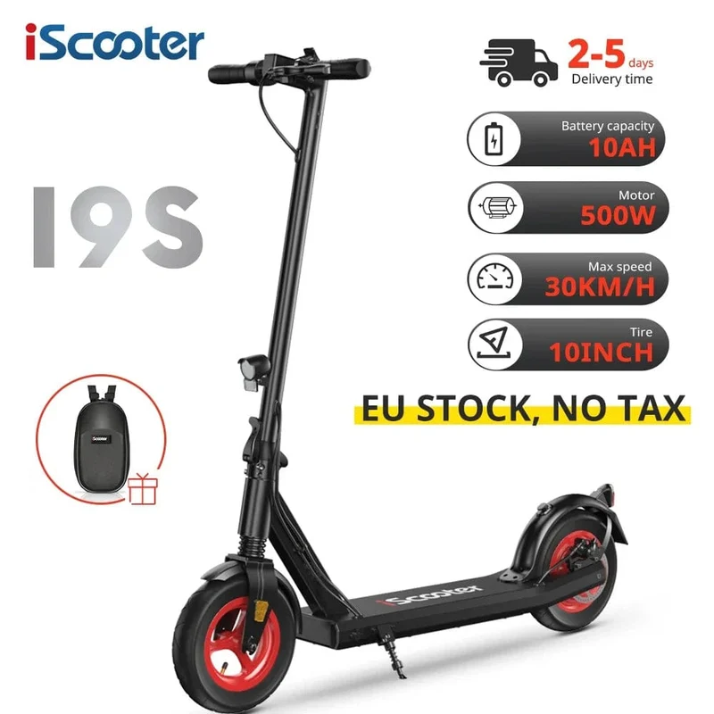 Intelligenter Elektroroller iScooter i9S IX3 800W Motor 48V 10AH Aluminiumbatterie 10-Zoll-Reifen E-Scooter Telefon APP Elektroroller