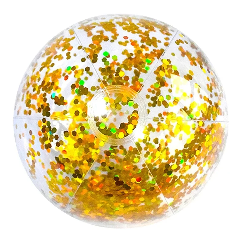 40/60 cm Aufblasbarer Glitzer-Wasserball Sommer-Wasserball Pailletten-Wasserbälle für Sommer-Schwimmbad-Party-Spielzeug für Kinder Erwachsene