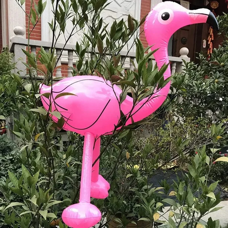 Aufblasbares Flamingo-Spielzeug für Kinder, aufblasbares Schwimmbecken-Schwimmspielzeug, Garten-Pool-Party-Dekor, Hawaii-Event-Party-Zubehör