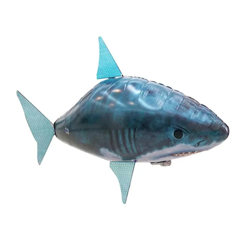 Aufblasbare Fernbedienung Hai Spielzeug Luft Schwimmen RC Tier Radio Fliegen Ballons Clown Fisch Tiere Neuartiges Spielzeug Für Kinder Jungen