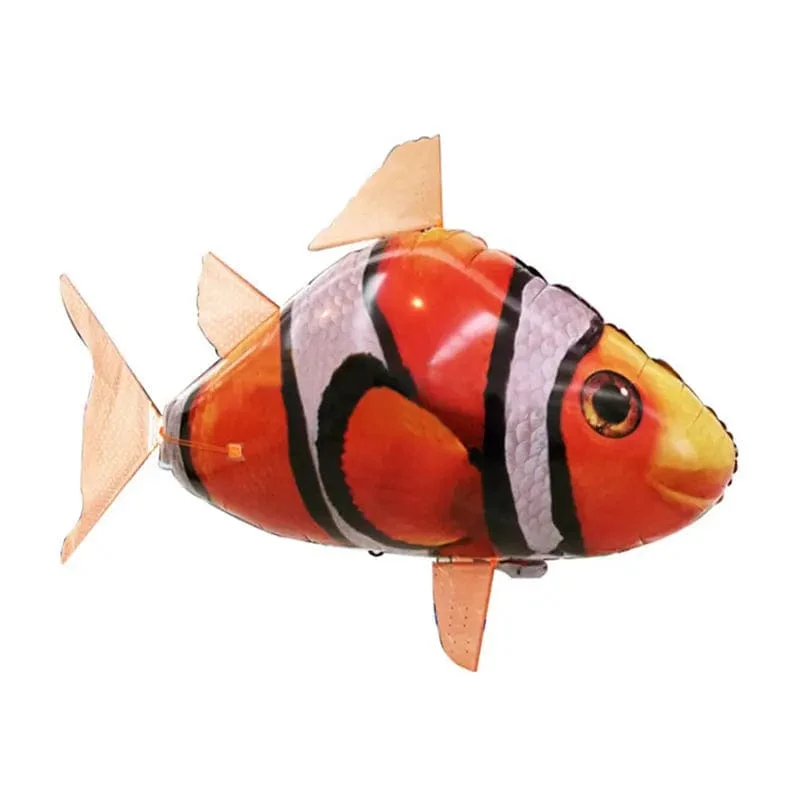 Aufblasbare Fernbedienung Hai Spielzeug Luft Schwimmen RC Tier Radio Fliegen Ballons Clown Fisch Tiere Neuartiges Spielzeug Für Kinder Jungen