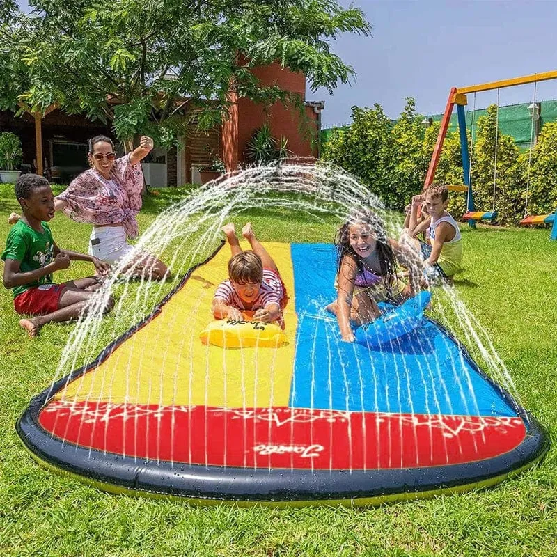 Aufblasbare Wasserrutsche für den Garten, Outdoor, Kinder, Sommerspielzeug, Spiele, Sprinkle Water Sliders, Kinder, Sommer-Wasserspielzeug, Rasenspielzeug