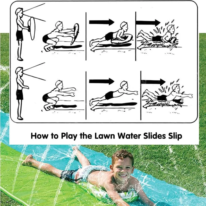 Aufblasbare Wasserrutsche für den Garten, Outdoor, Kinder, Sommerspielzeug, Spiele, Sprinkle Water Sliders, Kinder, Sommer-Wasserspielzeug, Rasenspielzeug