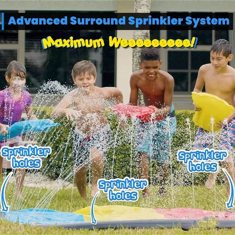 Aufblasbare Wasserrutsche für den Garten, Outdoor, Kinder, Sommerspielzeug, Spiele, Sprinkle Water Sliders, Kinder, Sommer-Wasserspielzeug, Rasenspielzeug