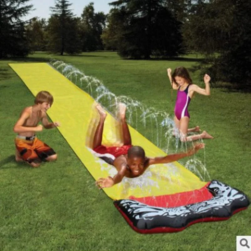 Aufblasbare Wasserrutsche für den Garten, Outdoor, Kinder, Sommerspielzeug, Spiele, Sprinkle Water Sliders, Kinder, Sommer-Wasserspielzeug, Rasenspielzeug