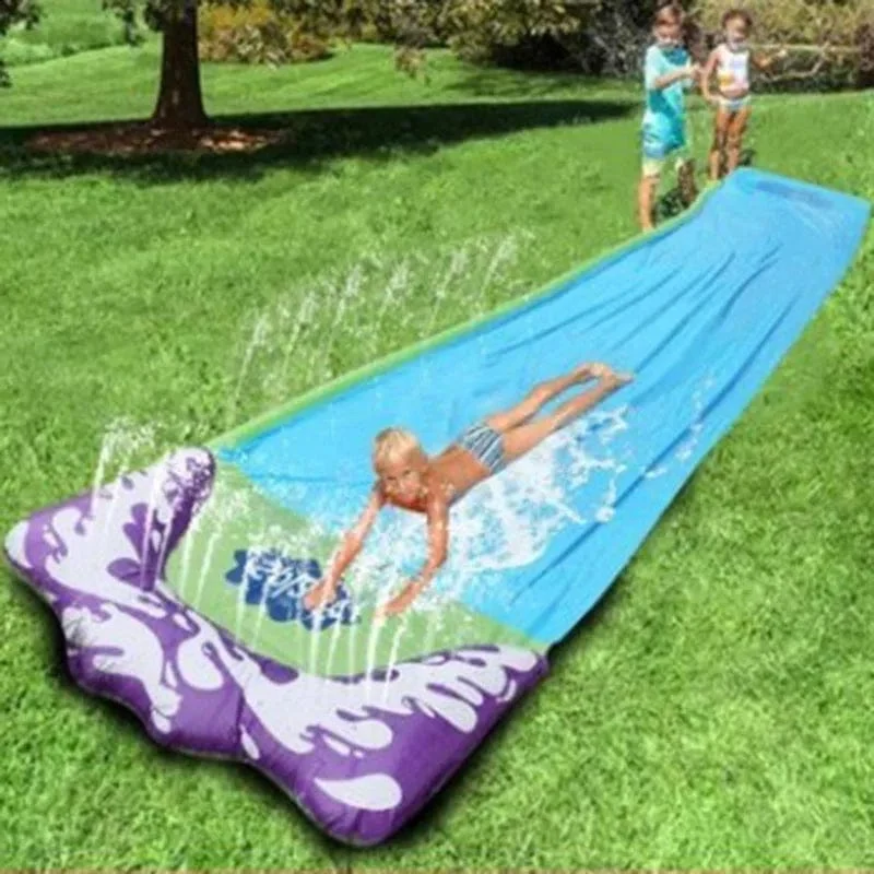 Aufblasbare Wasserrutsche für den Garten, Outdoor, Kinder, Sommerspielzeug, Spiele, Sprinkle Water Sliders, Kinder, Sommer-Wasserspielzeug, Rasenspielzeug