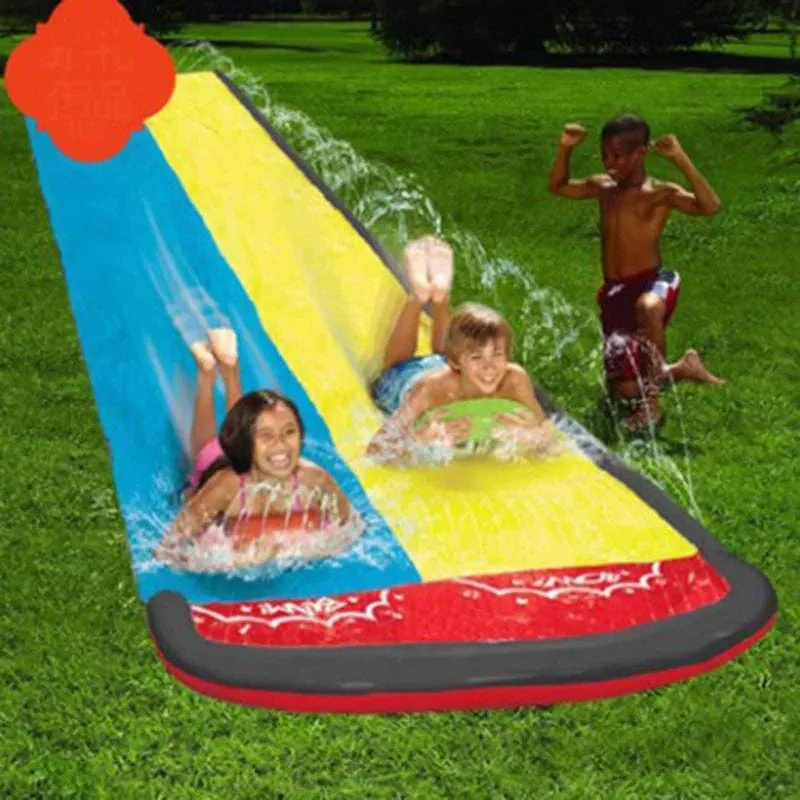 Aufblasbare Wasserrutsche für den Garten, Outdoor, Kinder, Sommerspielzeug, Spiele, Sprinkle Water Sliders, Kinder, Sommer-Wasserspielzeug, Rasenspielzeug