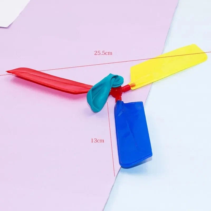 1-10 Stücke Kreative Ballon Hubschrauber Spielzeug Kinder Outdoor Sport Spielzeug Tragbare Elektrische Ballon Flugzeug Interaktive Party Spielzeug Geschenke