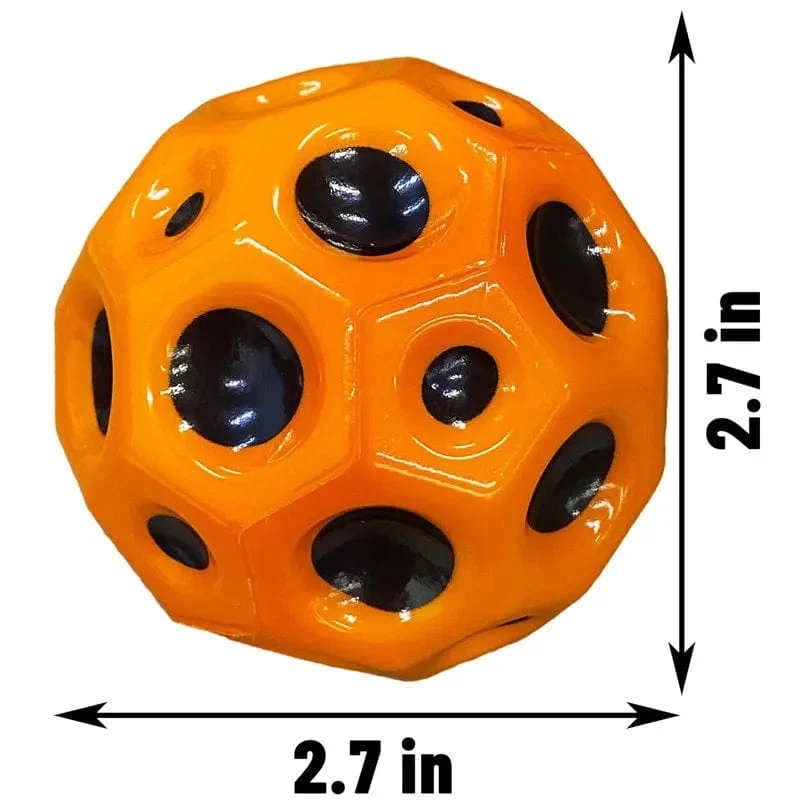 Hochelastischer Lochball, weicher Hüpfball, Fallschutz, mondförmiger poröser Hüpfball, Kinderspielzeug für drinnen und draußen, ergonomisches Design