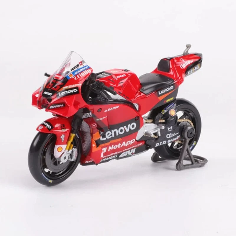 Maisto 1/18 2022 Racing Ducati Lenovo Team Motorrad Auto Simulation Legierung Auto Modell #63 Franceeco Bagnaia