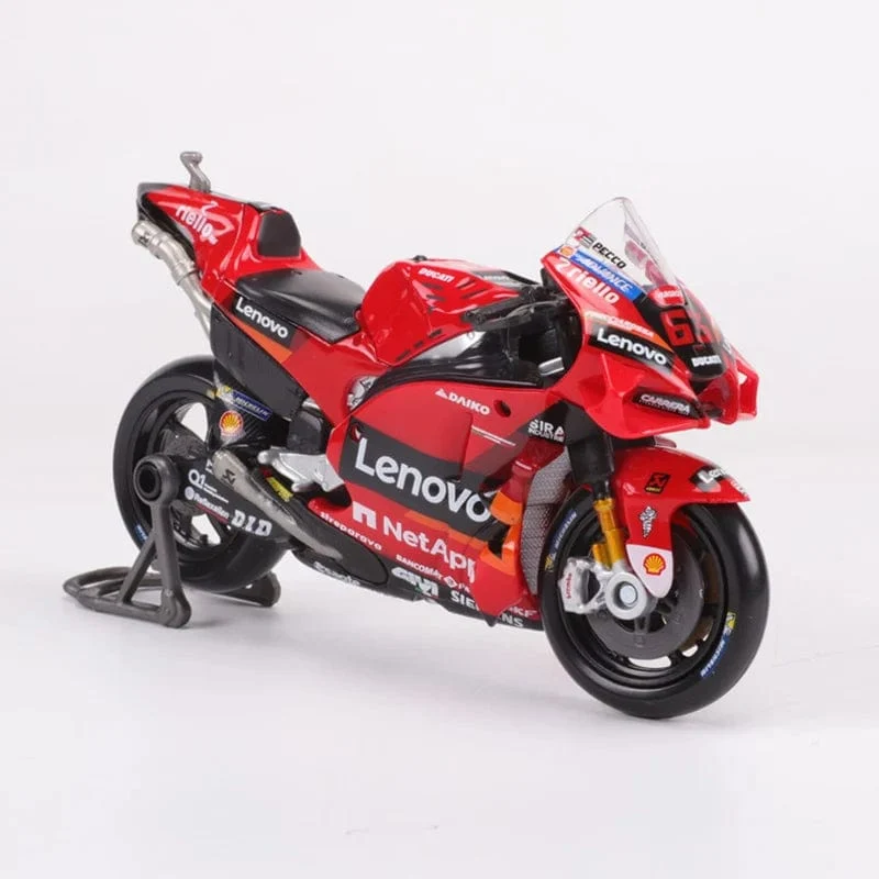 Maisto 1/18 2022 Racing Ducati Lenovo Team Motorrad Auto Simulation Legierung Auto Modell #63 Franceeco Bagnaia
