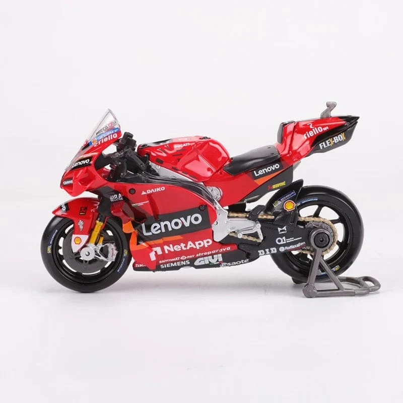 Maisto 1/18 2022 Racing Ducati Lenovo Team Motorrad Auto Simulation Legierung Auto Modell #63 Franceeco Bagnaia