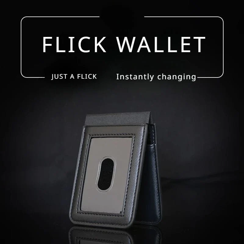 Flick Wallet Zubehör von Tejinaya Zauberer Brieftasche Close Up Street Illusionen Zaubertricks Porps Comedy Gimmick Mentalismus