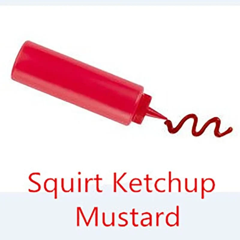 Squirt Ketchup Senf Zaubertricks Fool Day Streich Spielzeug Witz Magia Zubehör Close Up Street Illusions Gimmicks Mentalismus Requisiten