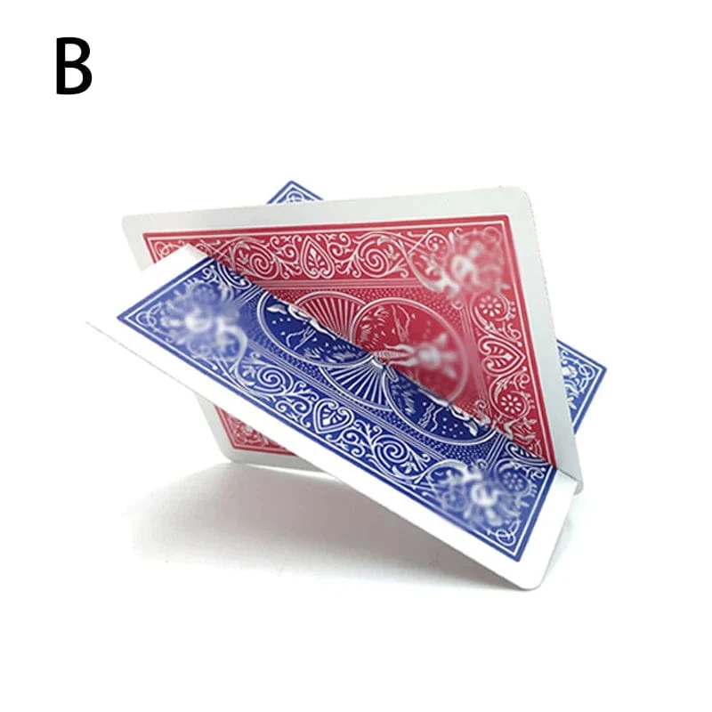 Cut & Restored Card Card Thru Card Zaubertricks Kreuz Halluzination Kreuzung Gimmick Card Zauberrequisiten Illusionen Straßenmagie