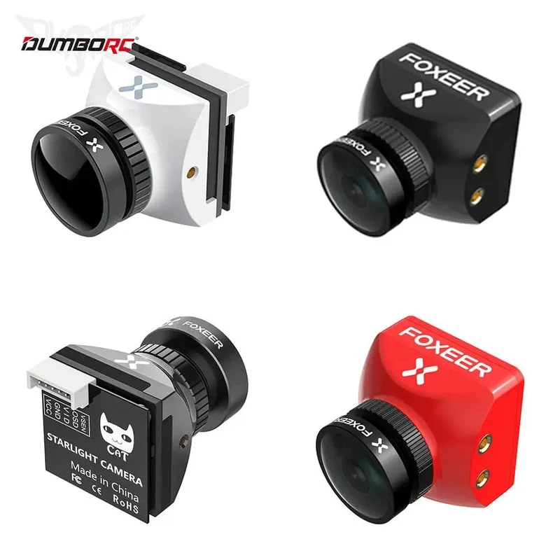 Foxeer Cat 3 Micro Mini FPV Kamera Niedrige Latenz Geräuscharm 1200TVL 0.00001Lux FPV Nacht Kamera 2.1mm PAL/NTSC Für RC Racing Drone