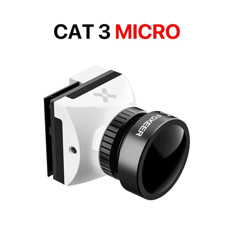 Foxeer Cat 3 Micro Mini FPV Kamera Niedrige Latenz Geräuscharm 1200TVL 0.00001Lux FPV Nacht Kamera 2.1mm PAL/NTSC Für RC Racing Drone