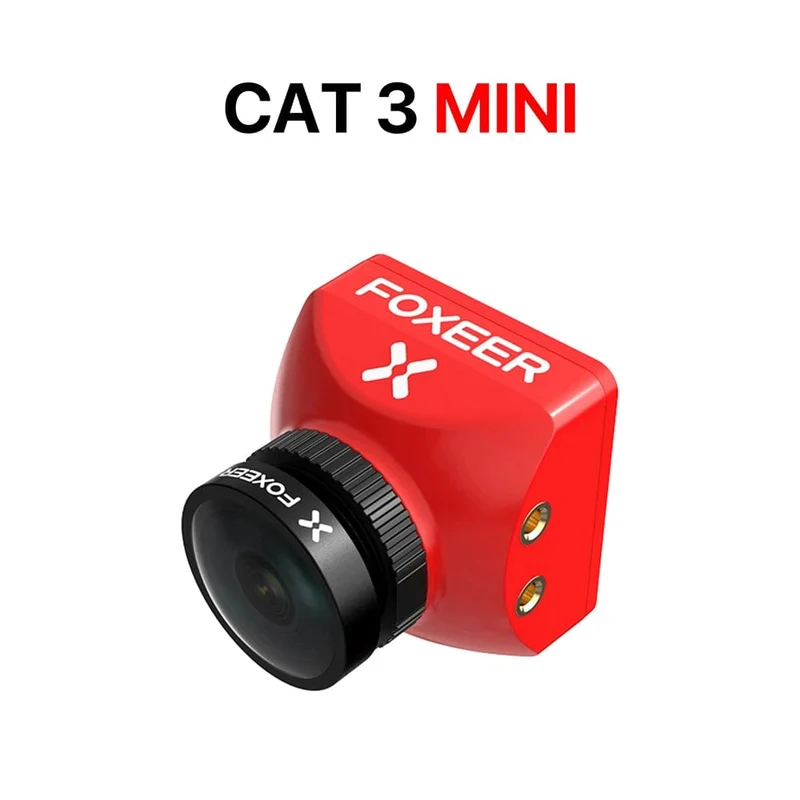 Foxeer Cat 3 Micro Mini FPV Kamera Niedrige Latenz Geräuscharm 1200TVL 0.00001Lux FPV Nacht Kamera 2.1mm PAL/NTSC Für RC Racing Drone