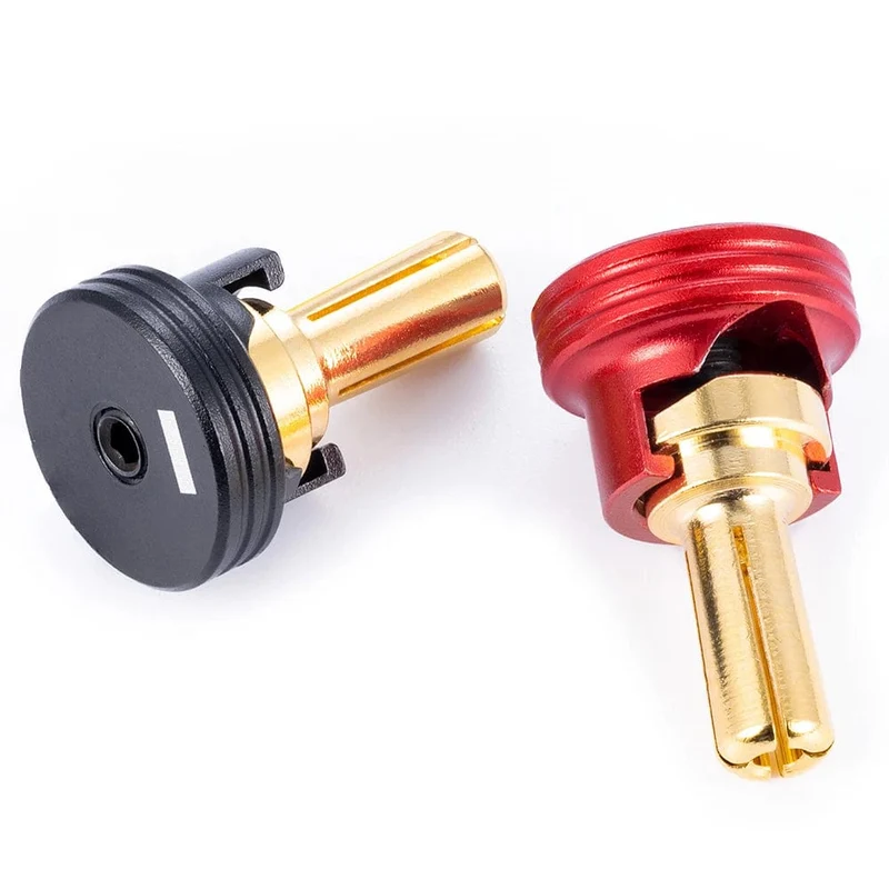 YEAHRUN 1 Paar Bananenstecker mit Kühlabdeckung für RC-Lipo-Akku, RC-Drohnen-Flugzeug-Modellautoteile