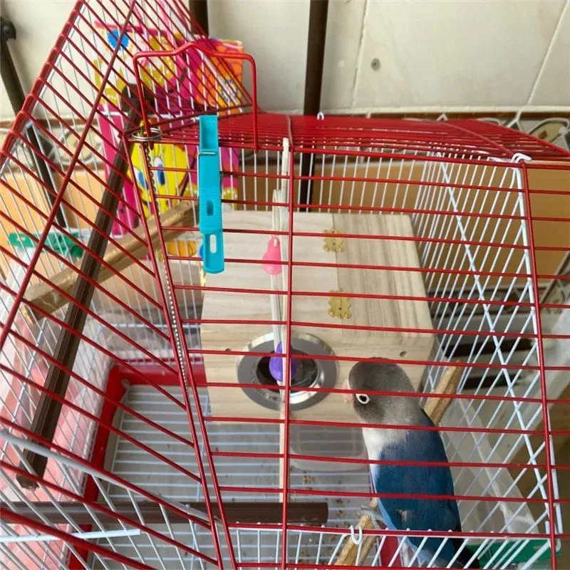 Holz Vogel Haus Nest Vögel Zucht Box Vogel Papagei Zucht Dekorative Käfige Haustier Zubehör Hause Balkon Dekoration