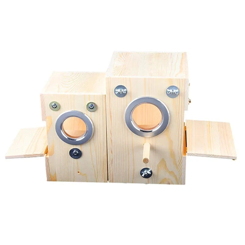 Holz Vogel Haus Nest Vögel Zucht Box Vogel Papagei Zucht Dekorative Käfige Haustier Zubehör Hause Balkon Dekoration