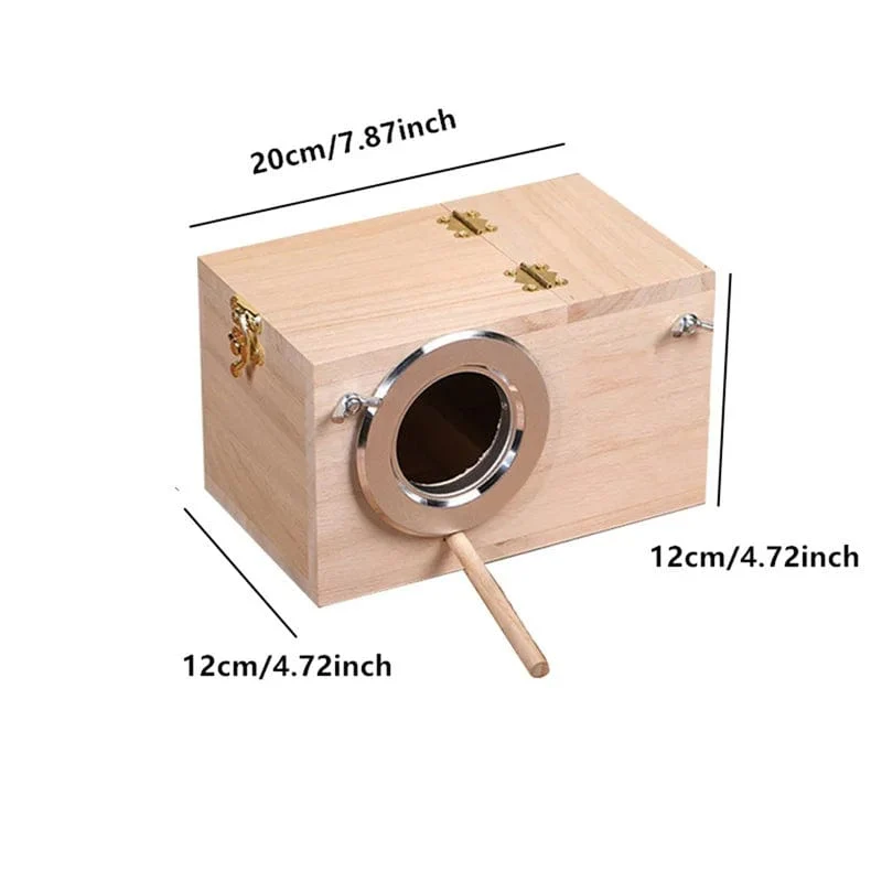 Holz Vogel Haus Nest Vögel Zucht Box Vogel Papagei Zucht Dekorative Käfige Haustier Zubehör Hause Balkon Dekoration