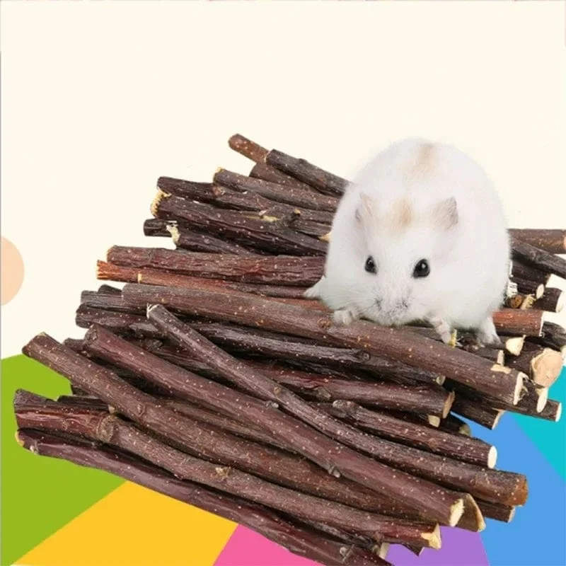Professionelle Hamster Kaninchen Zähne Schleifen Apfelbaum Stick Mineralien Molaren Stein Spielzeug für Chinchilla Hamster PetToys Zubehör