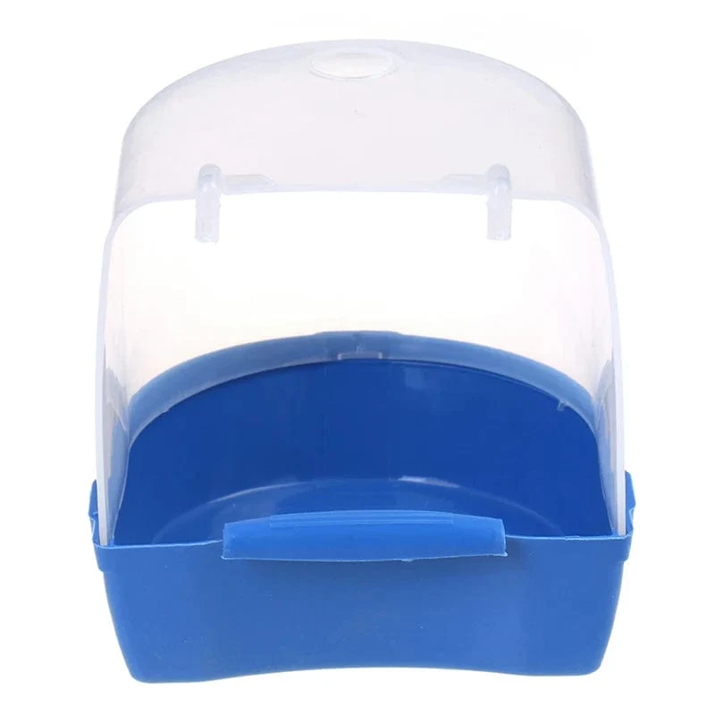 Vogelbadewanne zum Aufhängen, Würfel, Papageien, Badewanne, Duschbox, Käfigzubehör für kleine Vögel, Kanarienvögel, Wellensittiche, Nymphensittiche, Unzertrennliche