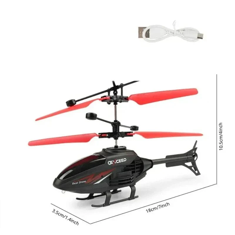 Mini-RC-Drohne, wiederaufladbar, keine Fernbedienung, RC-Hubschrauber, Drohnenspielzeug, Induktion, schwebend, sicher, sturzsicher